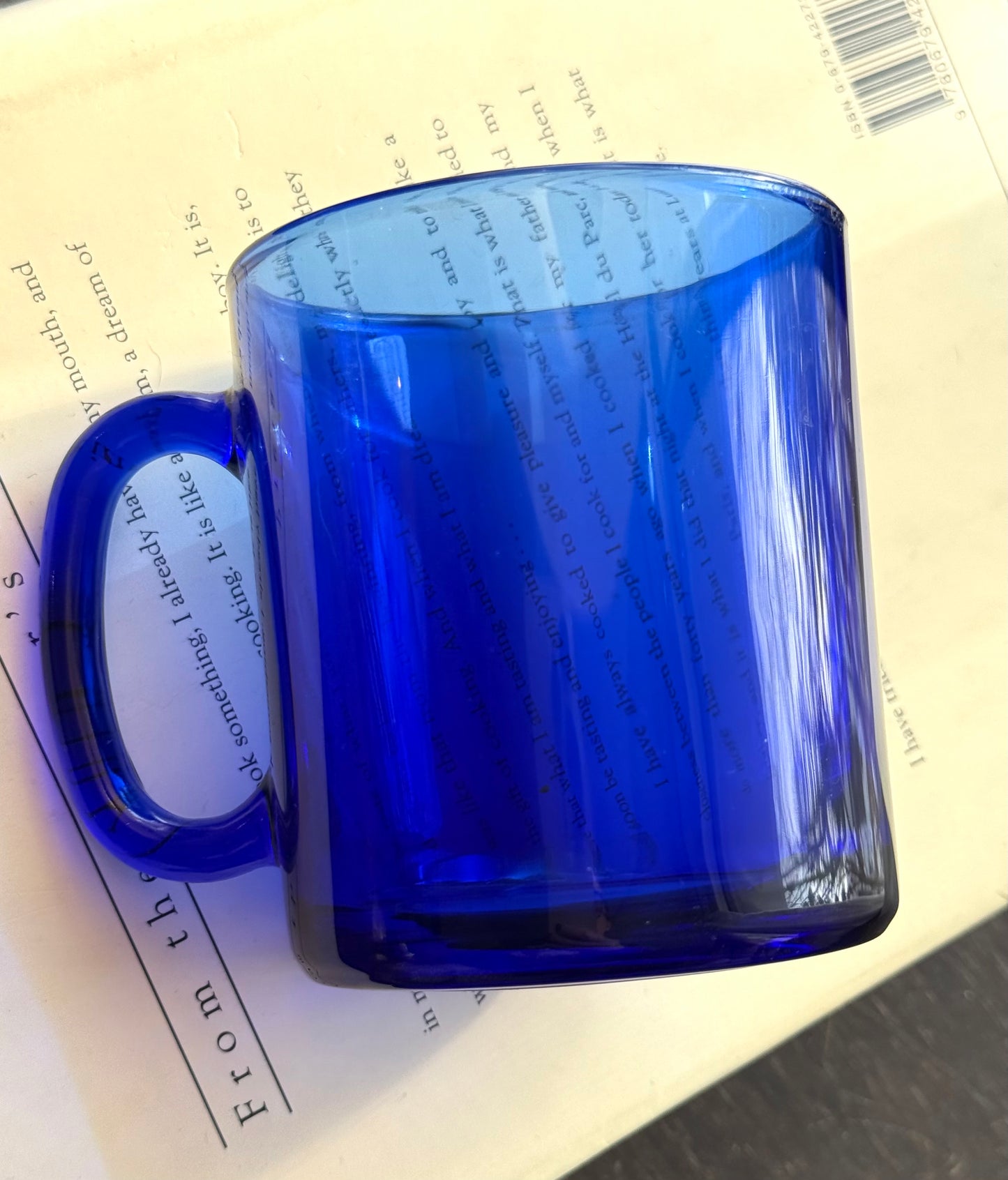 Cobalt Blue mugs made in France - 4 available, priced individually