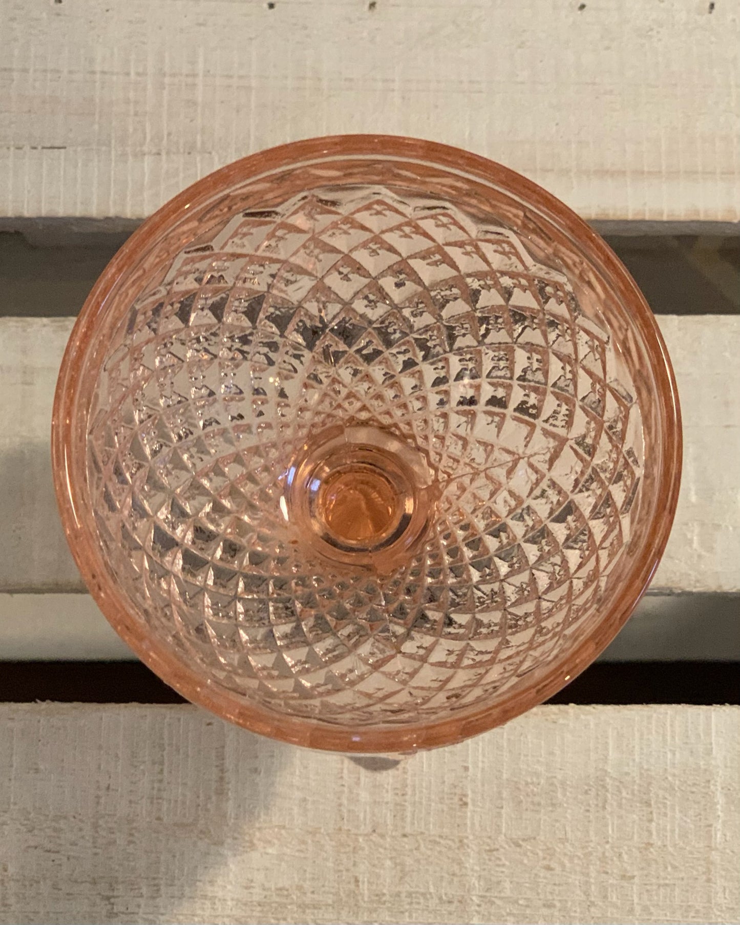 Miss America Pink depression glass sherbet cups / champagne coupe glasses (OTTV 1429) priced individually