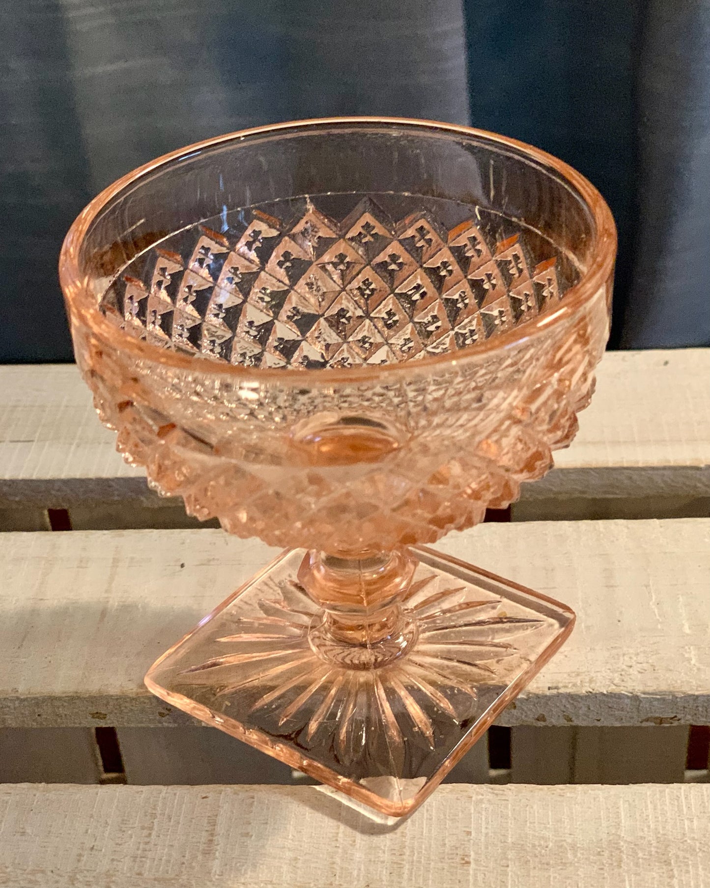 Miss America Pink depression glass sherbet cups / champagne coupe glasses (OTTV 1429) priced individually