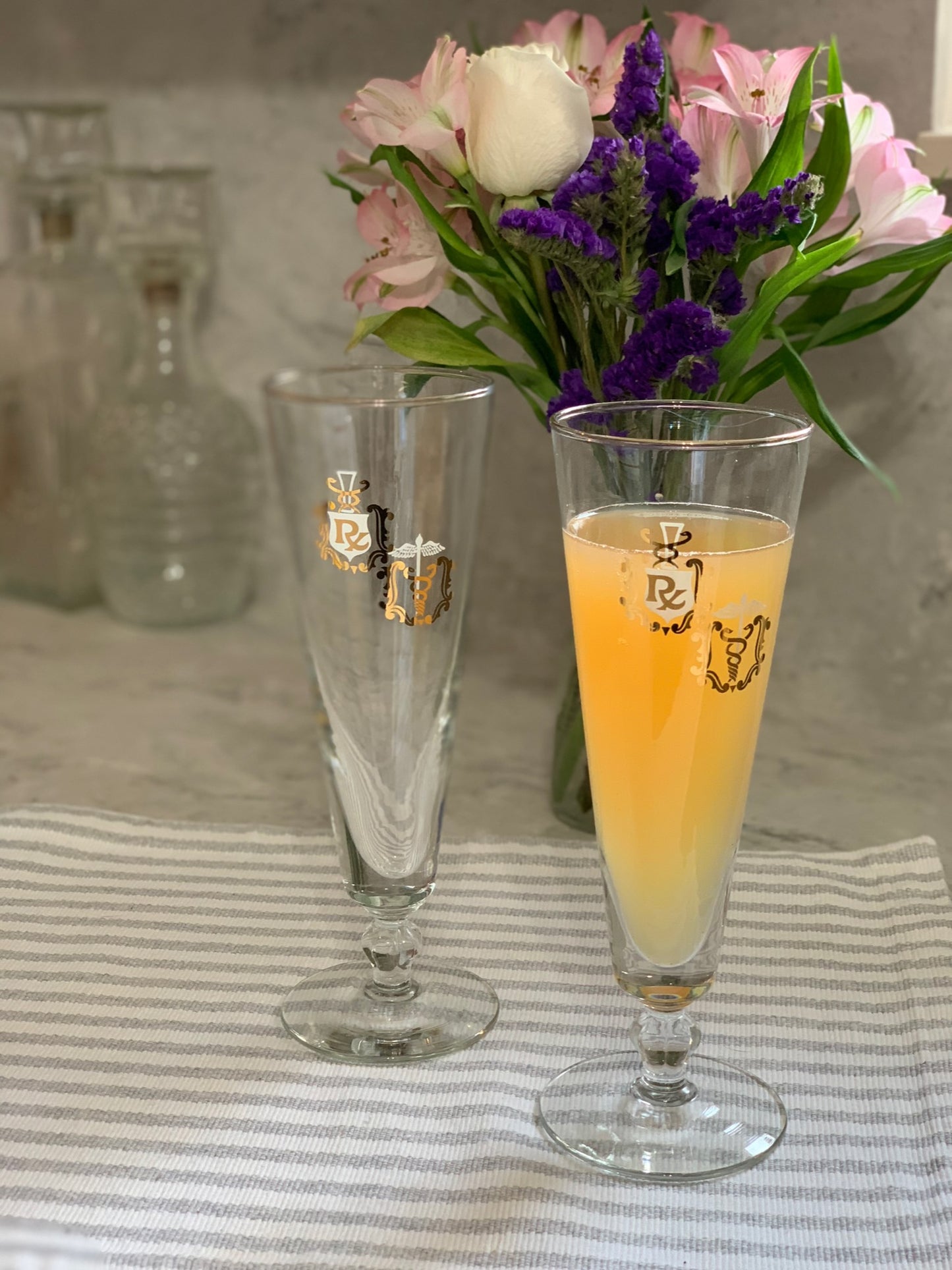 Rx Pharmacy medical Pilsner glasses (OTTV 2163) priced individually, 4 left