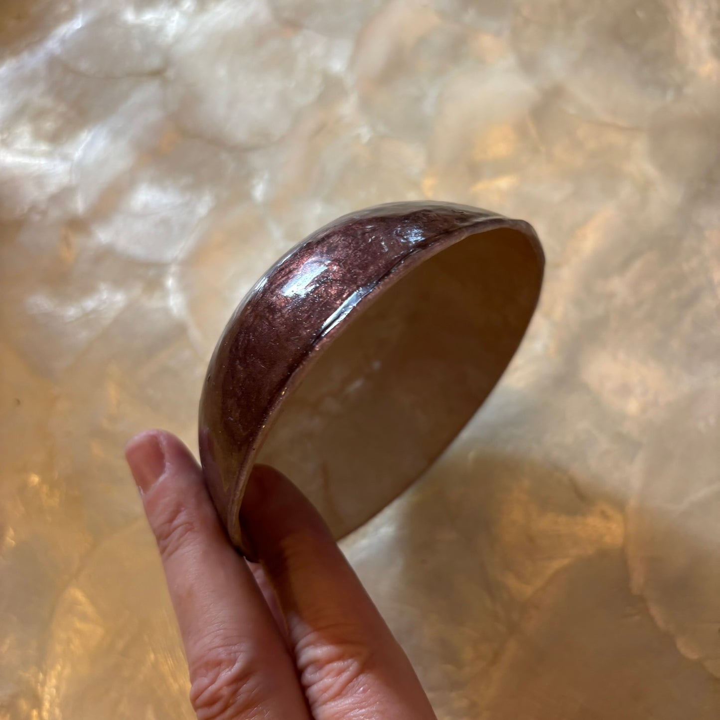 Amethyst twisted stem pair of candle sticks GLOWS (OTTV 2939.4) priced as a set