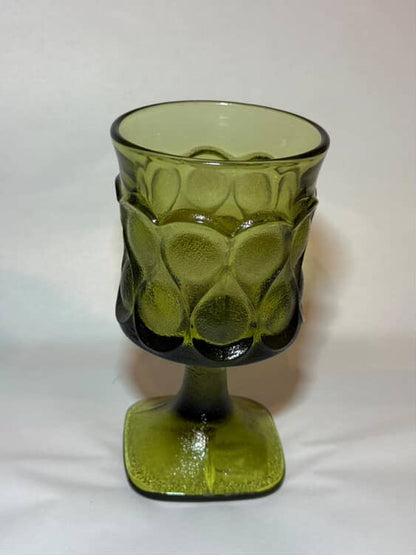 Noritake Green Spotlight Wine Goblets approx 9oz - priced individually, 2 available