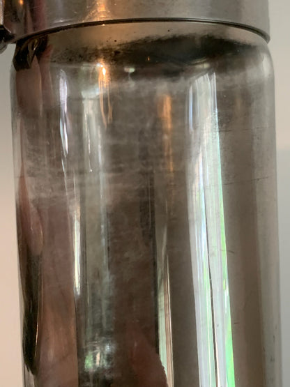 Inland Glass Large Carafe and IN BOX set of 4 Carafettes with original coasters & Stoppers - priced individually