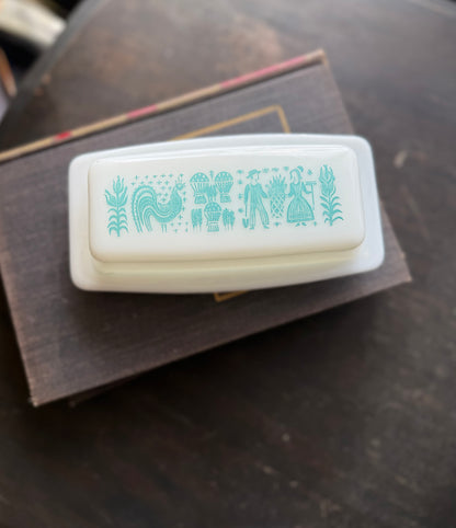 Butterprint Butterdish Pyrex