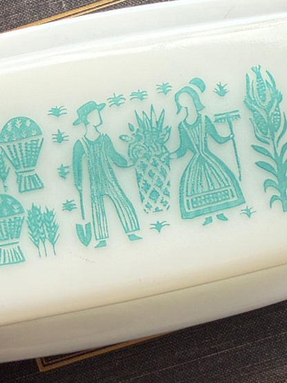 Butterprint Butterdish Pyrex