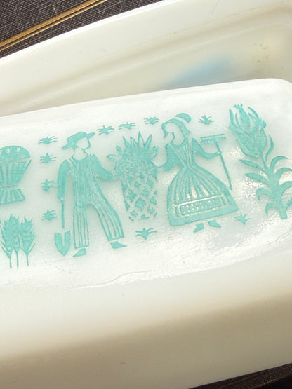 Butterprint Butterdish Pyrex