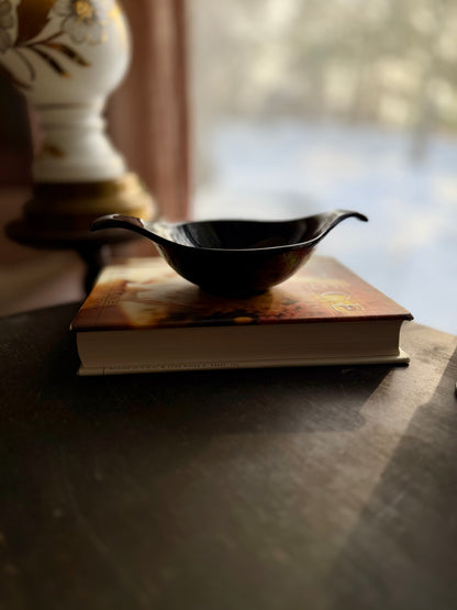 Black MCM Pottery Dish