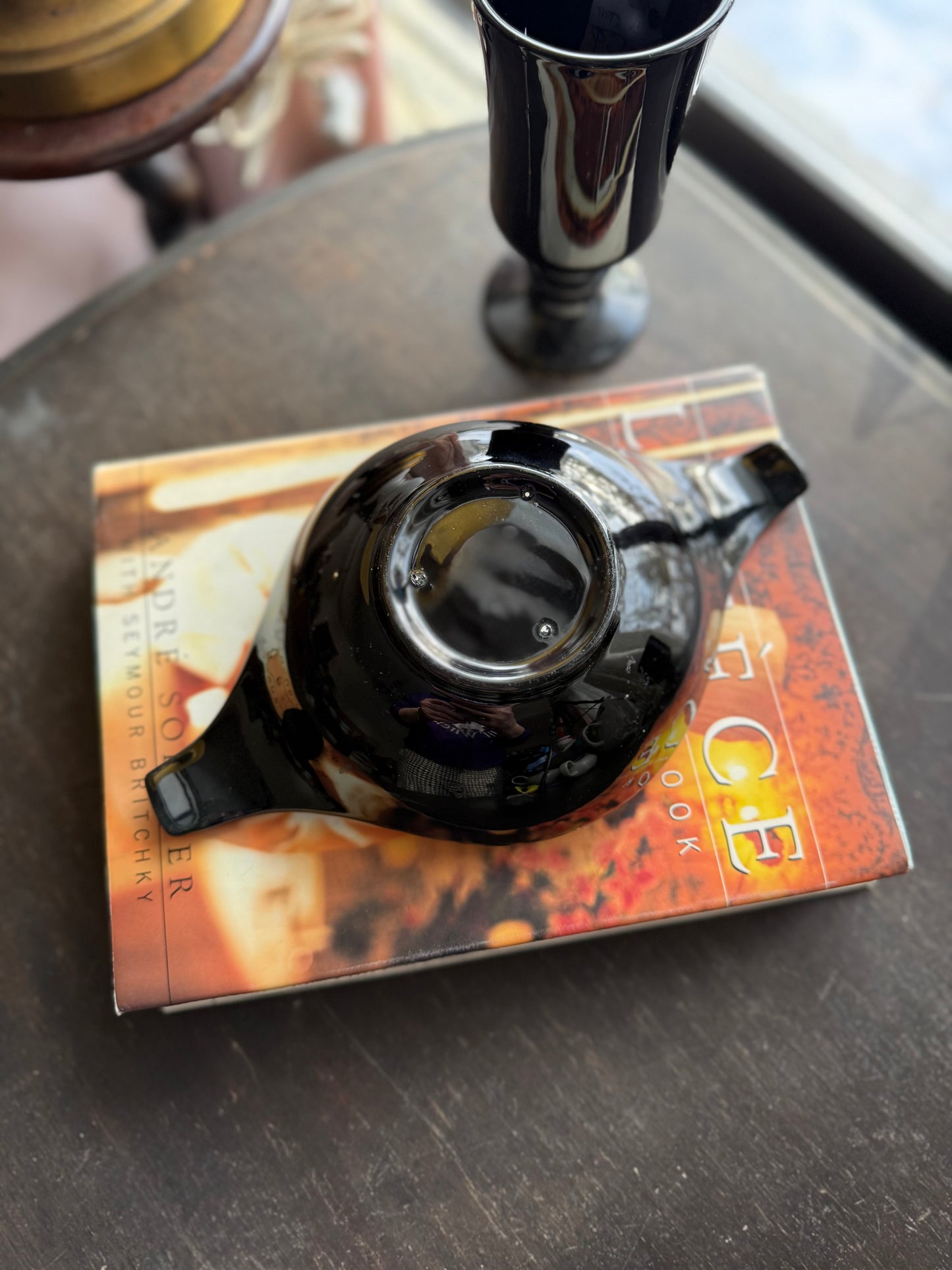 Black MCM Pottery Dish