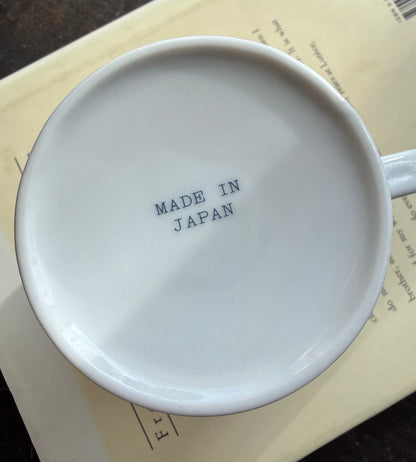 Rainbow stripe mugs made in Japan - 3 available, priced indiviually