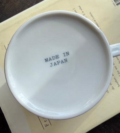 Rainbow stripe mugs made in Japan - 3 available, priced indiviually