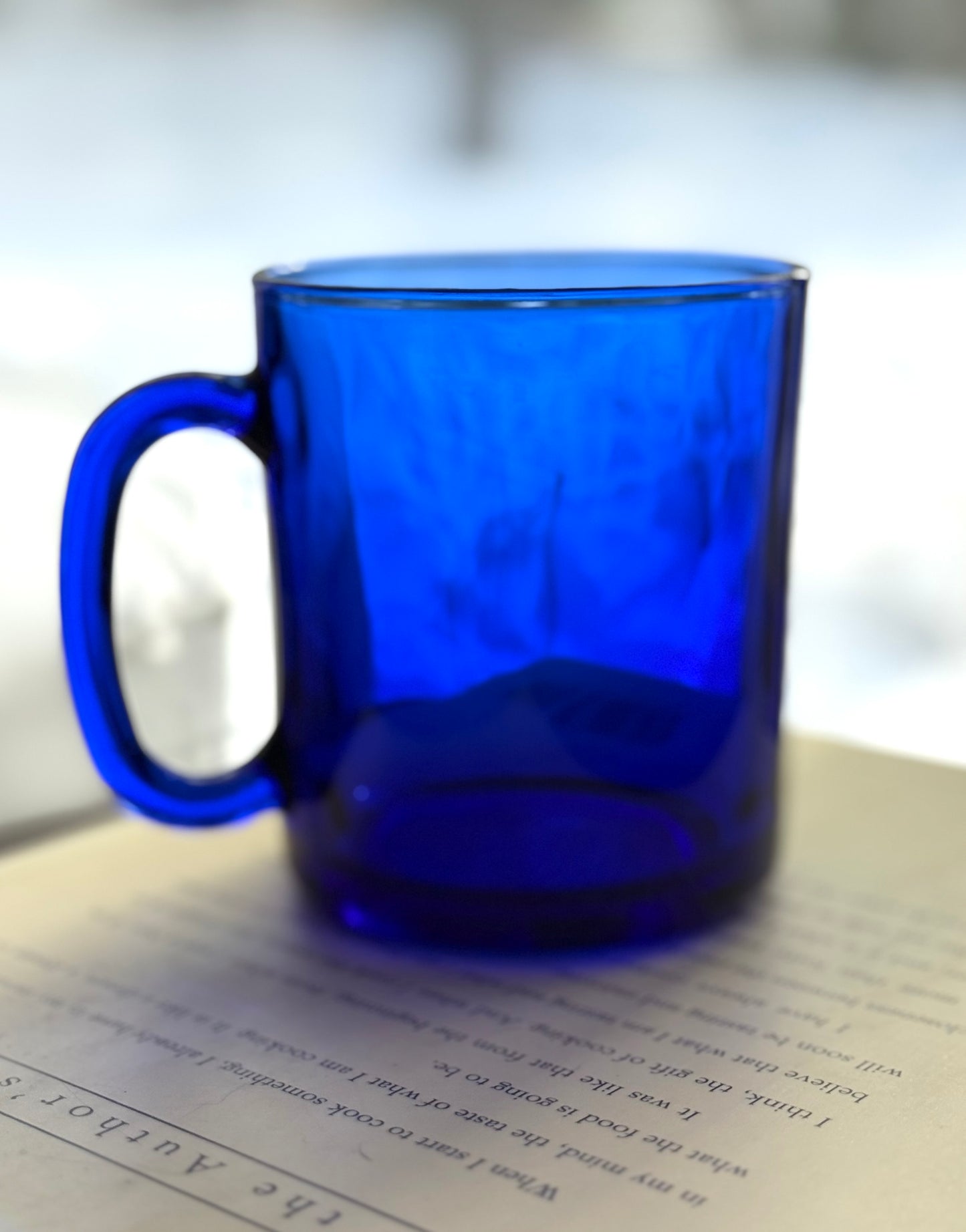 Cobalt Blue mugs made in France - 4 available, priced individually