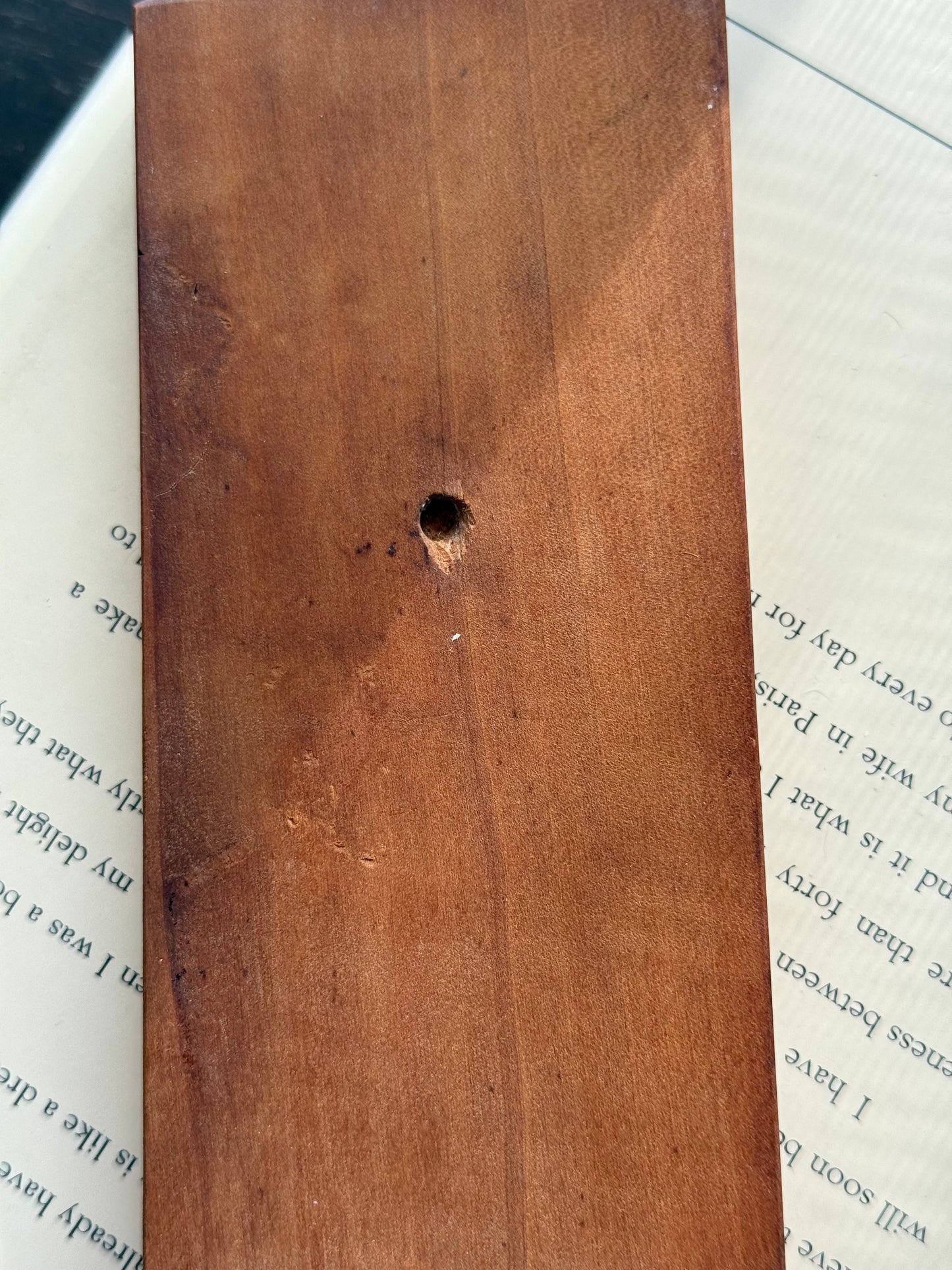 Wood Cookie mold or Butter Mold - two different slots, Man walking theme