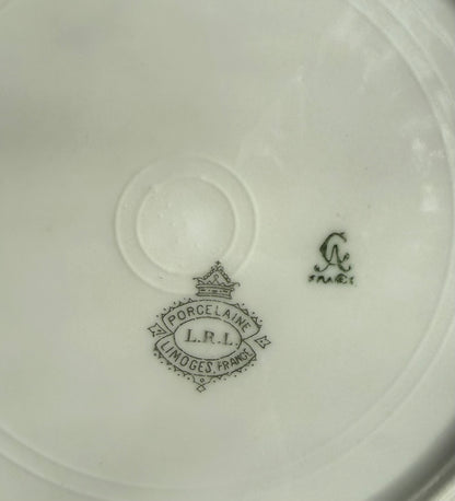 Limoges plates Gold trim & center emblem 8 available 5 great, 3 chips