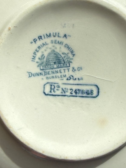 Antique Primula covered soap dish by Dunn Bennett & Co