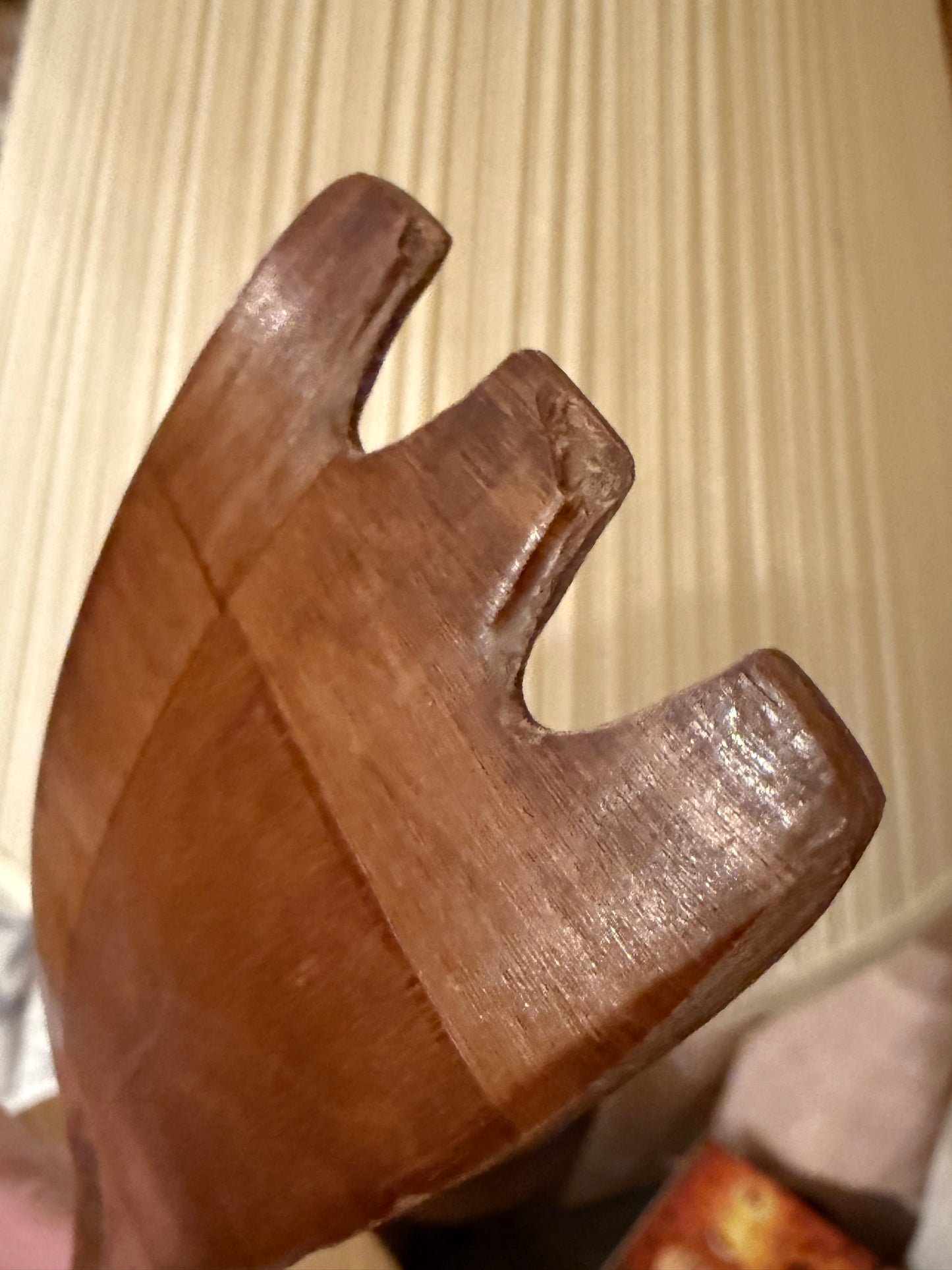 Woven Wood Salad set IOB