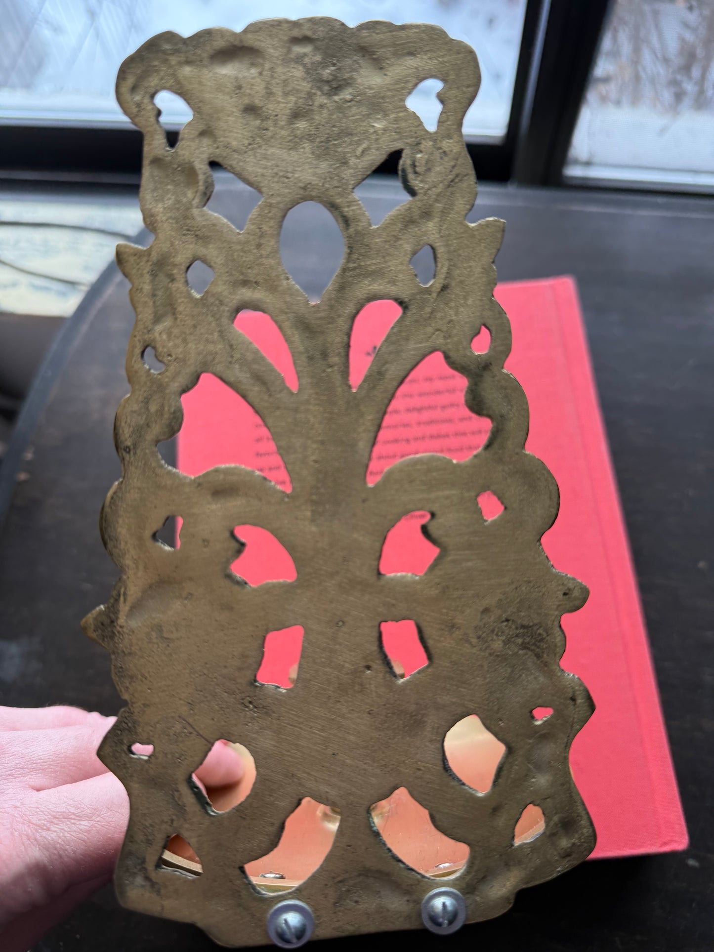 PAIR Brass Sconces / bookends