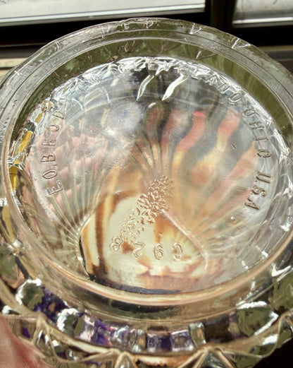 EO Brody Co C928 Vintage Empire Vase Clear Glass Regal Luxury Collectible 10"