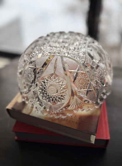 American Brilliant sawtooth edge sun and cane pattern