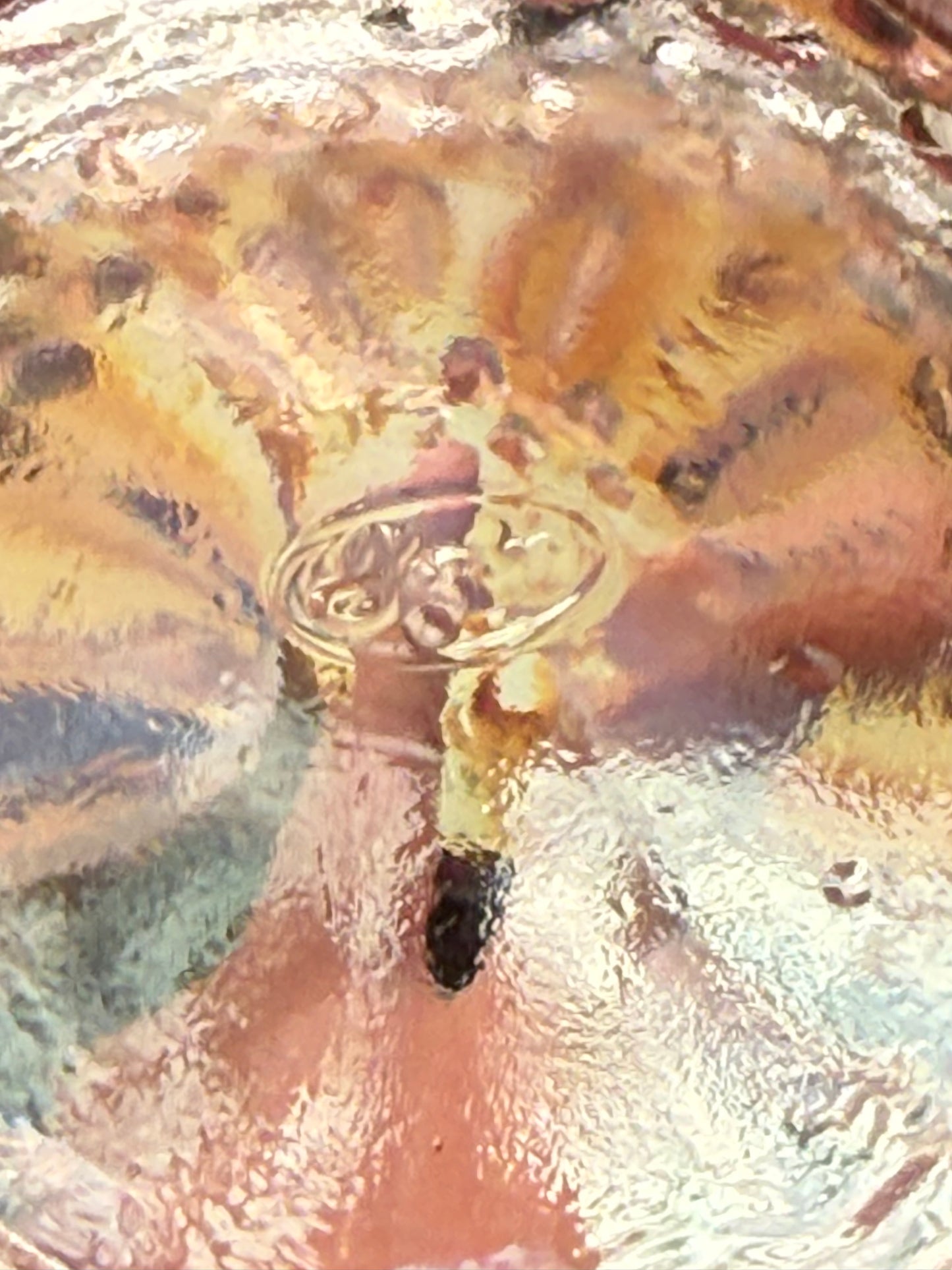 Fenton Hobnail pink to opalescent rose bowl accidental 1959-1963