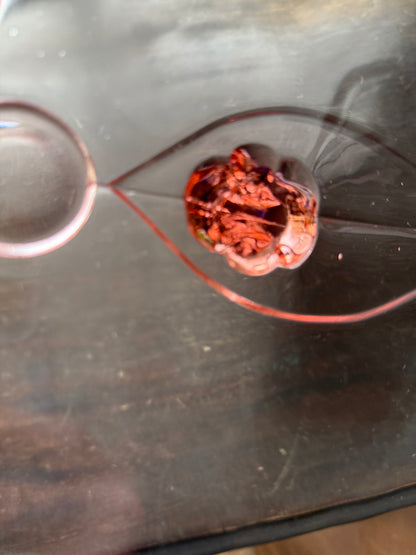 Lancaster Pink 3 toed large platter/cake plate circa 1930