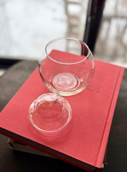 Bormioli Rocco sugar bowl made in italy Round Apothecary Canister Jar with Bulb Lid