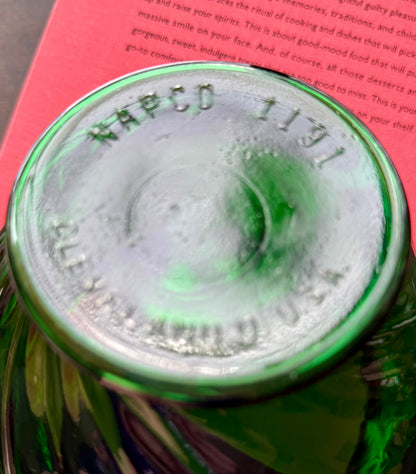 Emerald Green Napco swirl bowl/planter 4"x5"