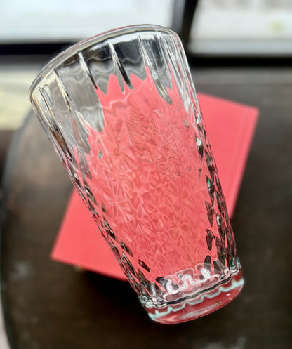 Art Deco Pressed Glass 10" Large Vase