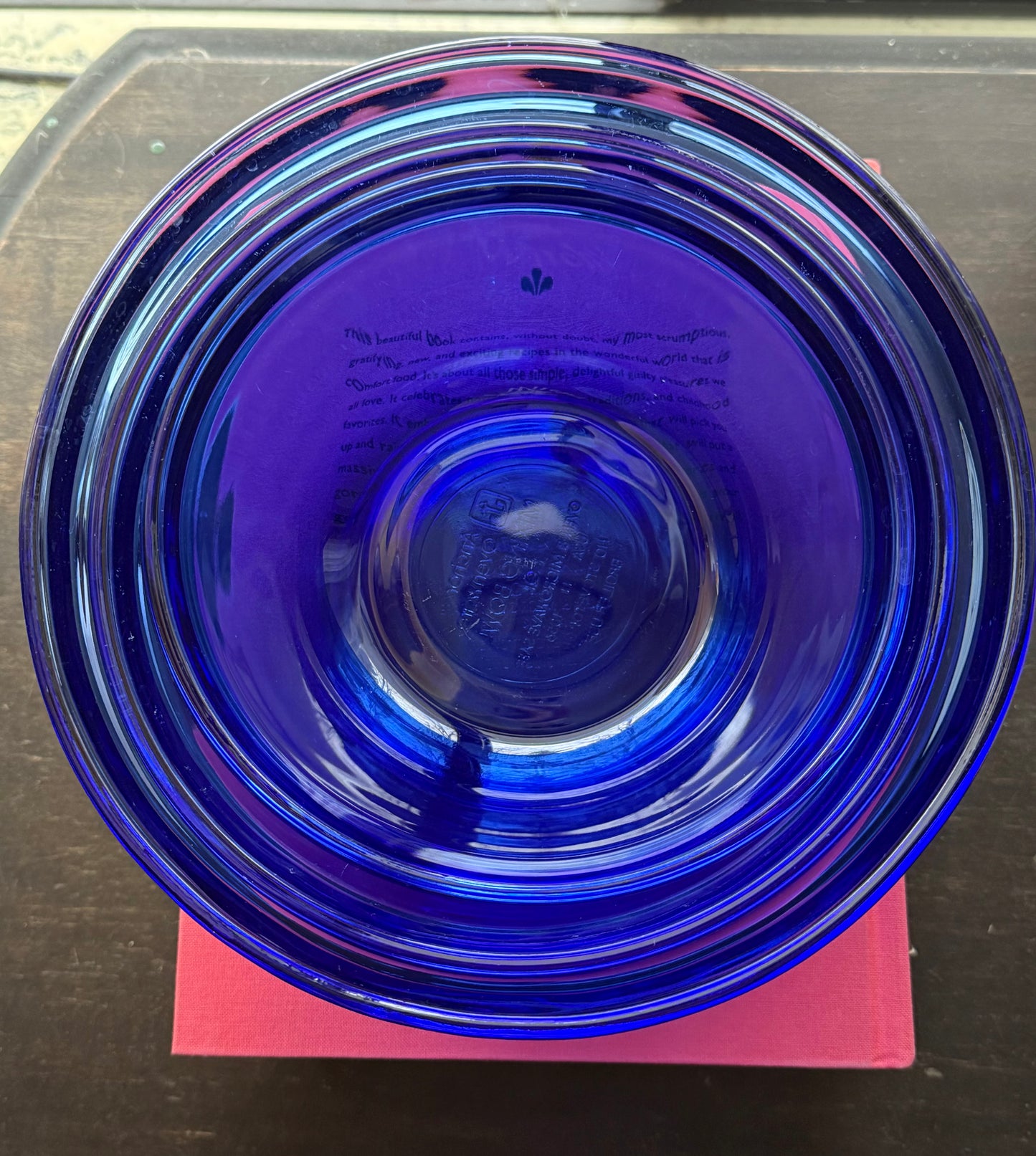 Anchor Hocking Cobalt Blue nesting mixing bowl set 3 bowls