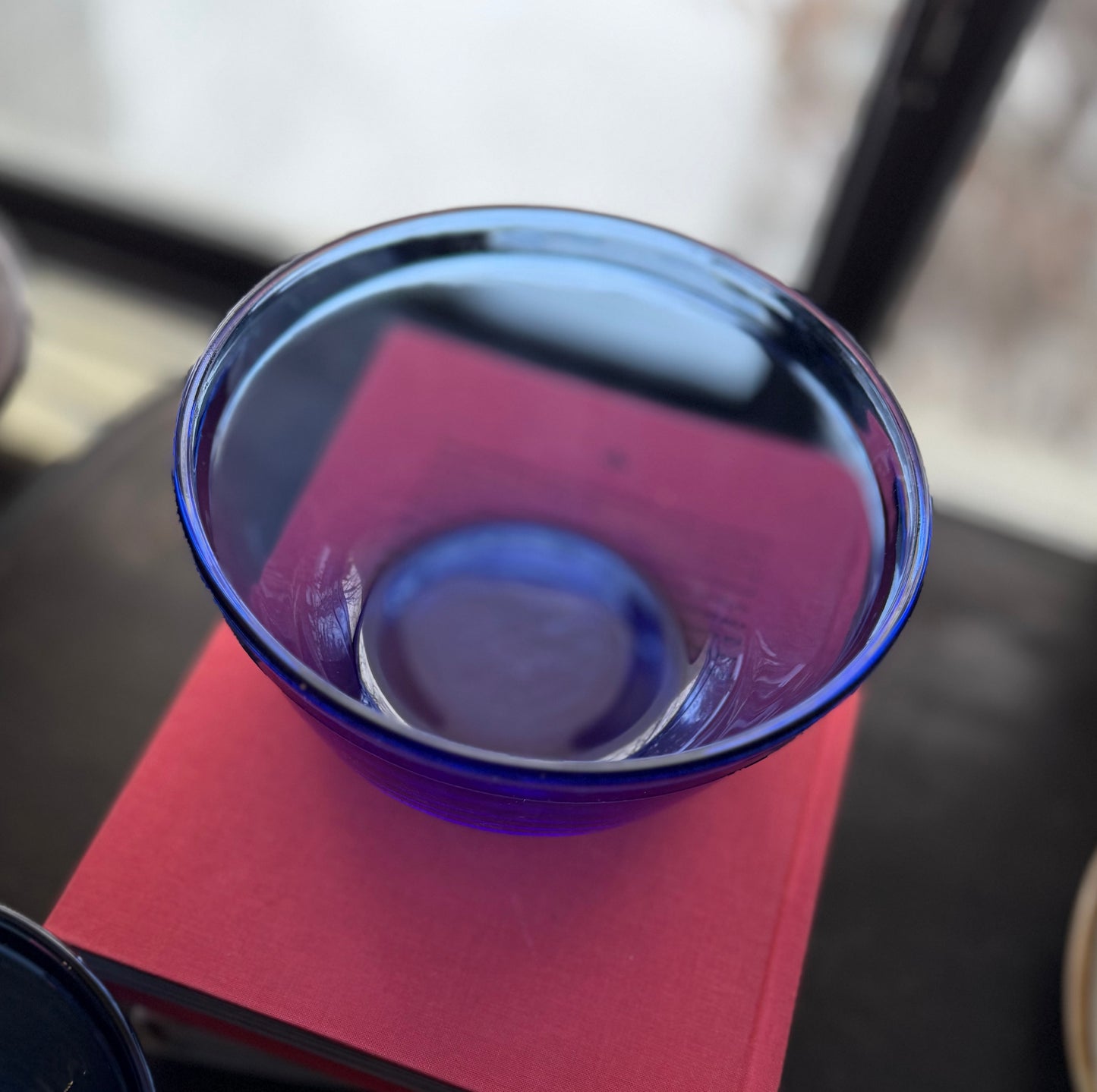 Anchor Hocking Cobalt Blue nesting mixing bowl set 3 bowls