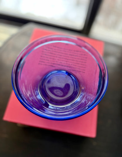 Anchor Hocking Cobalt Blue nesting mixing bowl set 3 bowls