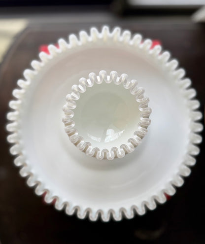 Fenton Silver Crest SET, chip & Dip or Shrimp & sauce set