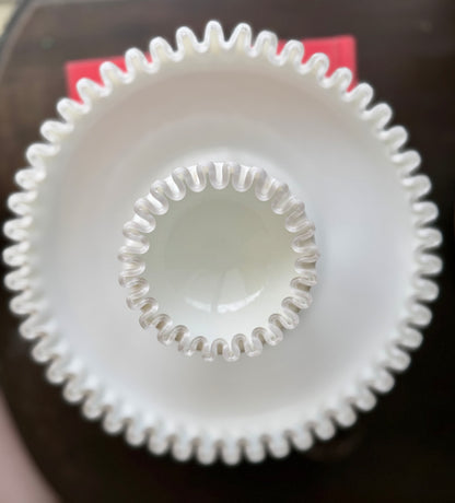 Fenton Silver Crest SET, chip & Dip or Shrimp & sauce set