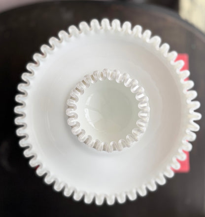 Fenton Silver Crest SET, chip & Dip or Shrimp & sauce set