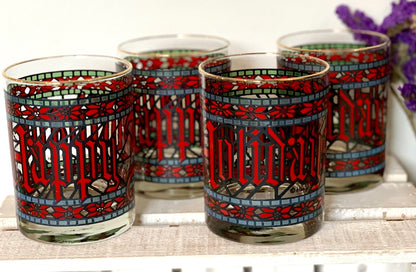 Houze Holiday whiskey glasses (OTTV 2910)