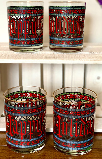 Houze Holiday whiskey glasses (OTTV 2910)