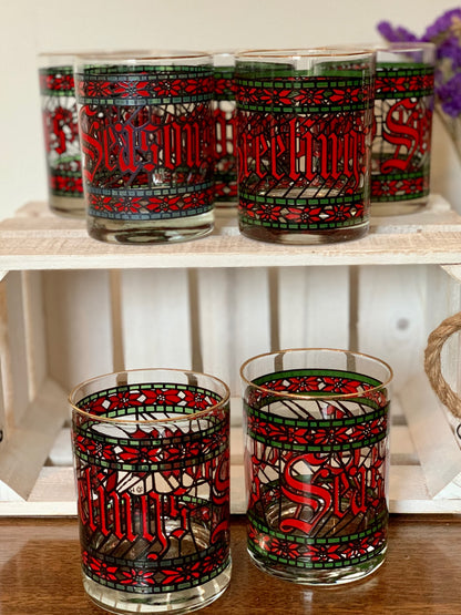 Houze Holiday whiskey glasses (OTTV 2910)