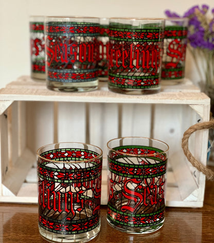 Houze Holiday whiskey glasses (OTTV 2910)