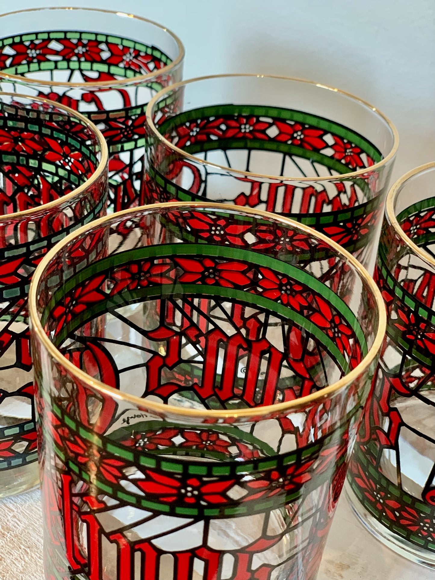 Houze Holiday whiskey glasses (OTTV 2910)