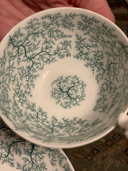 Seaweed pattern saucers 4 available  priced individually (OTTV 3326.3)