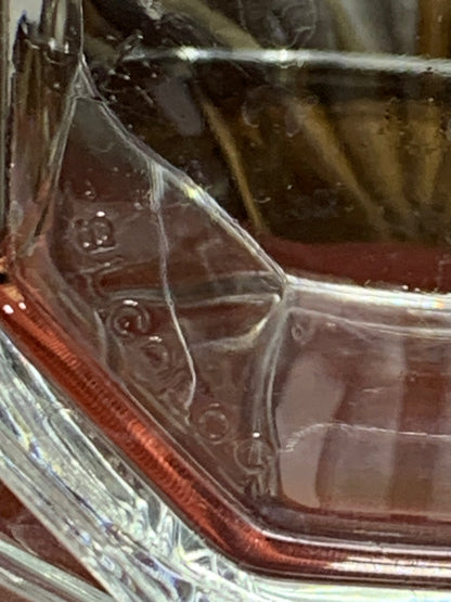 Clear Octagon teacup and saucer (9 available) priced per cup and saucer set