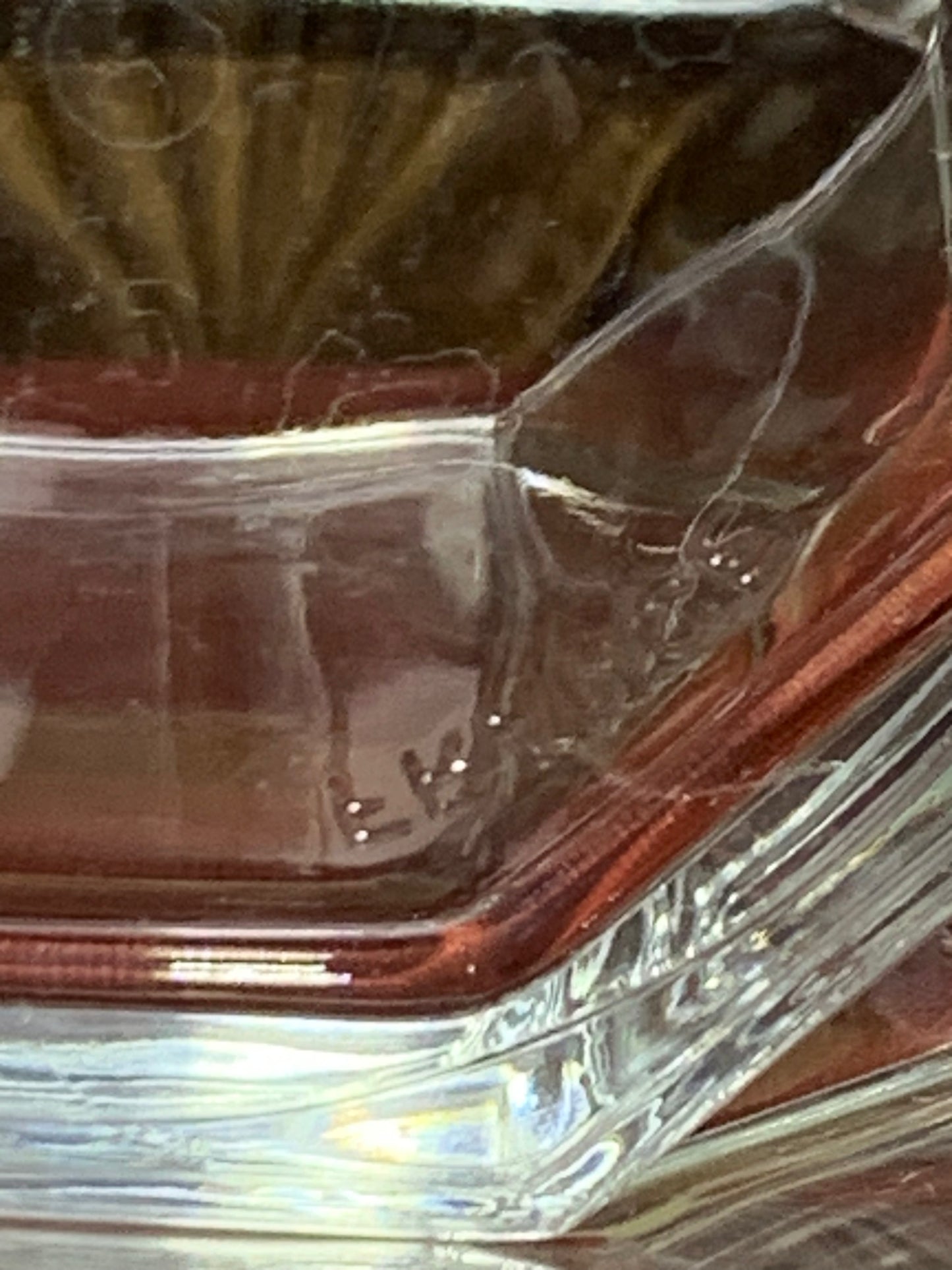 Clear Octagon teacup and saucer (9 available) priced per cup and saucer set