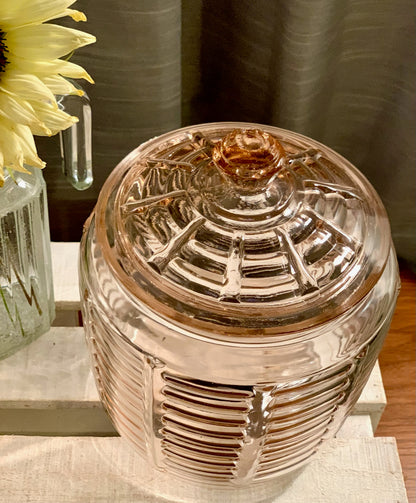 Pink Biscuit jar with Lid (OTTV 1451 1816.7) Priced individually