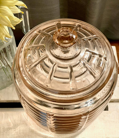 Pink Biscuit jar with Lid (OTTV 1451 1816.7) Priced individually