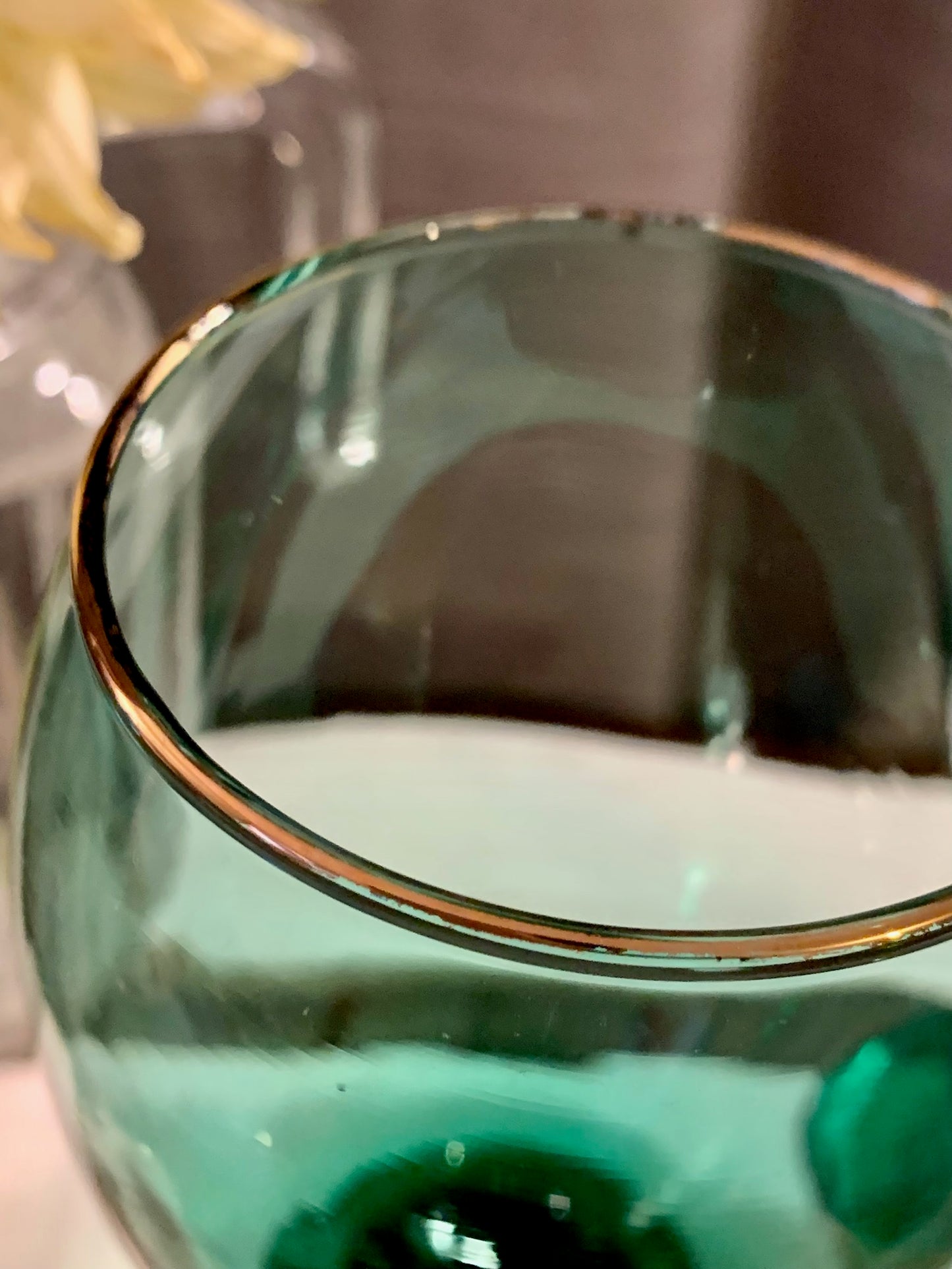 Libbey Green White Wine with Gold Rim (OTTV 2770 1166) priced individually, 8 available