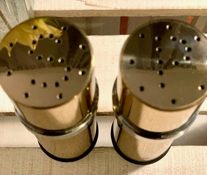 Sigvard Bernadotte Skultuna Messingsbruk salt & pepper set In original Box (OTTV 1983.2)