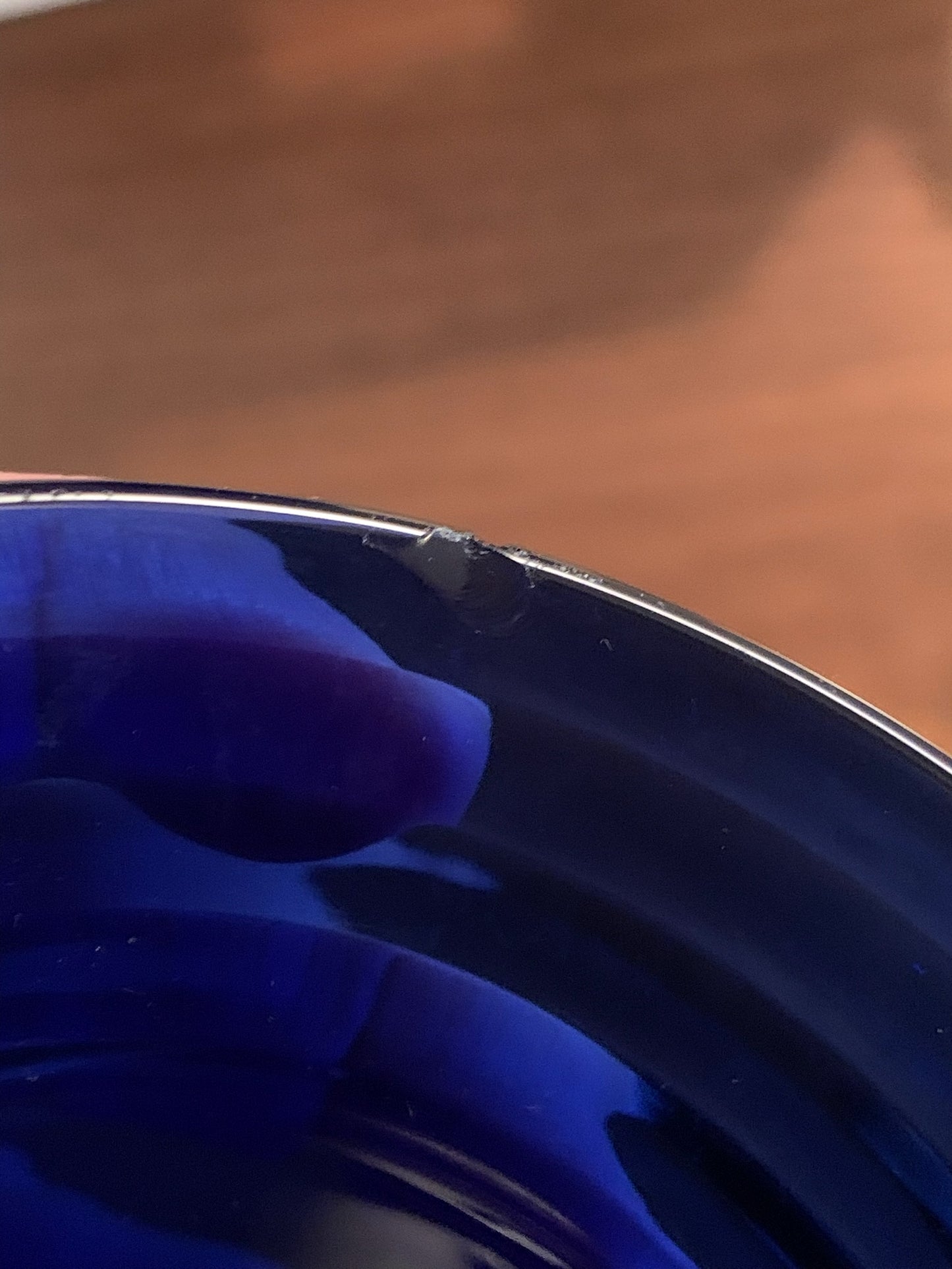 Sapphire Blue Glass Tumblers sold as set of 4 (OTTV 1868)