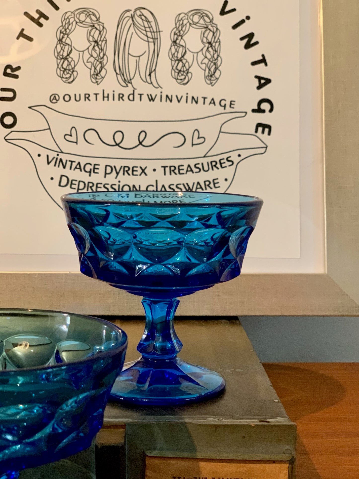 Champagne coupe, Sherbet Cobalt (OTTV 2747) priced individually