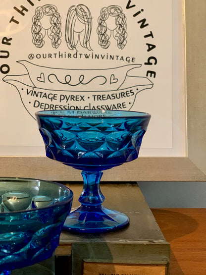 Champagne coupe, Sherbet Cobalt (OTTV 2747) priced individually