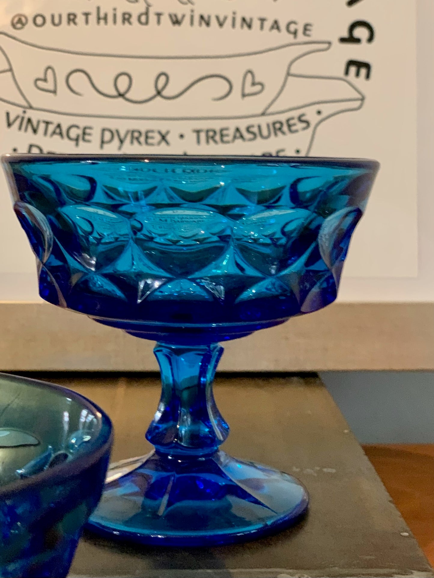 Champagne coupe, Sherbet Cobalt (OTTV 2747) priced individually