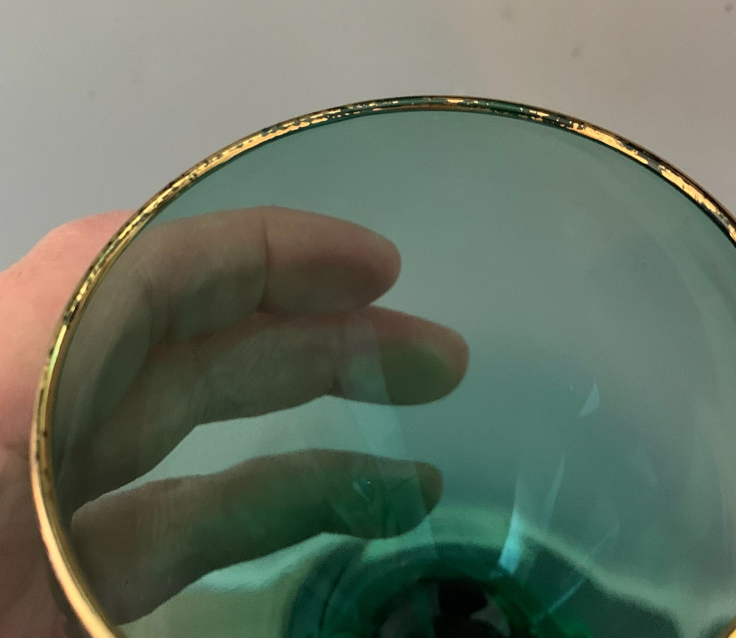Libbey Green White Wine with Gold Rim (OTTV 2770 1166) priced individually, 8 available